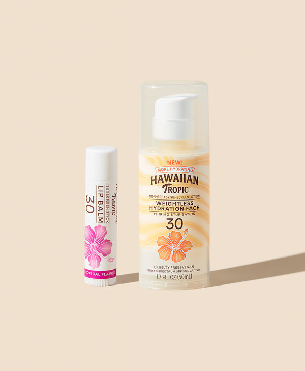 Hawaiian Tropic® Hydrating Face SPF 30 Sunscreen Set